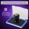Штемпельная подушка BRAUBERG, 120х90 мм (рабочая поверхность 105х65 мм), синяя краска, 236866