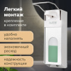 Дозатор локтевой для антисептика и мыла с замком УНИВЕРСАЛЬНЫЙ, с еврофлаконом 1 л, LAIMA, металлический, 607328