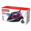 Утюг SONNEN SI-270, 2600 Вт, керамическое покрытие, антикапля, антинакипь, черный/фиолетовый, 455280