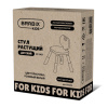 Стул детский BRABIX KIDS CC-001, 2-8 лет, пластик розовый + белый, 533294