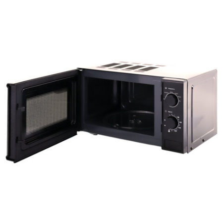 Микроволновая печь SONNEN MW2070BL-6M, 20 л, 700 Вт, таймер, механическое управление, кнопка, черная, 454984