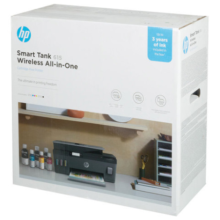 МФУ струйное HP Smart Tank 615 "4 в 1" А4, 11 стр./мин, 4800х1200, Wi-Fi, АПД, Bluetooth, сетевая карта, СНПЧ, Y0F71A