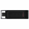 Флеш-диск 128 GB KINGSTON DataTraveler 70, разъем Type-C 3.2, черный, DT70/128GB