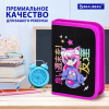 Пенал BRAUBERG, 1 отделение, 1 откидная планка, полиэстер, 21х14 см, "Яркая девочка", 272323