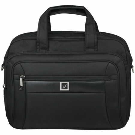 Сумка портфель BRAUBERG CONTROL с отделением для ноутбука 15-16", 2 отделения, черная, 31х41х15 см, 240508