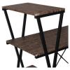 Стол на металлокаркасе BRABIX "LOFT CD-004", 1200х535х1110 мм, 3 полки, цвет