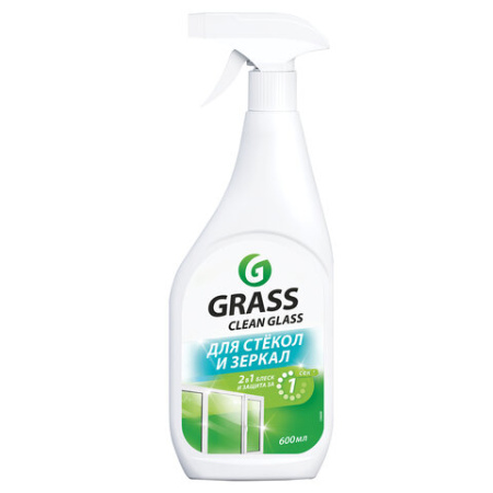 Средство для мытья стекол и зеркал мл GRASS "Clean glass", распылитель