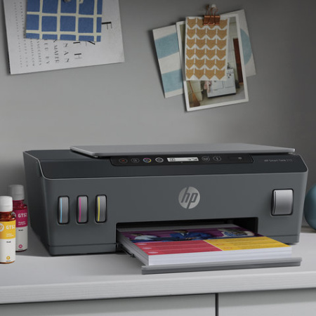 МФУ струйное HP Smart Tank 515 "3 в 1" А4, 11 стр./мин, 4800х1200, Wi-Fi, Bluetooth, сетевая карта, СНПЧ, 1TJ09A