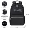 Рюкзак BRAUBERG FASHION CITY универсальный, 2 отделения, "Norm", черный, 46х31х15 см, 272573