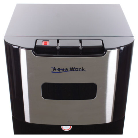 Кулер для воды AQUA WORK QRB-72LDS, напольный, НАГРЕВ/ОХЛАЖДЕНИЕ ЭЛЕКТРОННОЕ, таймер, бутыль снизу, черный, 33350