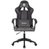 Кресло компьютерное BRABIX "Forcer GM-127", 2 подушки, экокожа/велюр, черное/серое, 533216