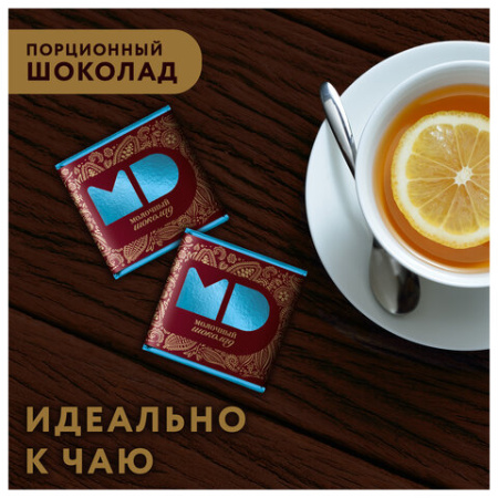 Шоколад порционный МОНЕТНЫЙ ДВОР, молочный шоколад 42%, 96 плиток по 5 г, в шоубоксах, 508