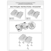 Подставка для ног BRABIX Ultra 5 43х32 см, массажер, регулировка угла наклона, 2 платформы, 533040