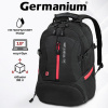 Рюкзак GERMANIUM "S-03" универсальный, с отделением для ноутбука, увеличенный объем, черный, 46х32х26 см, 226949