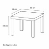 Стол журнальный "Лайк" аналог IKEA (550х550х440 мм), дуб светлый
