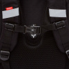 Ранец GRIZZLY анатомическая спинка, c брелоком, для девочек, "HEARTS", чёрный 36х28х20 см, RAz-586-5/1