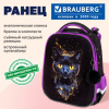Ранец BRAUBERG ORIGINAL, 2 отделения, с брелоком, "Космический кот", 38х29х16 см, 274403