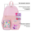 Рюкзак BRAUBERG PASTEL с термонашивками в комплекте, "Anime kitten", персиковый, 40х29х14 см, 272065