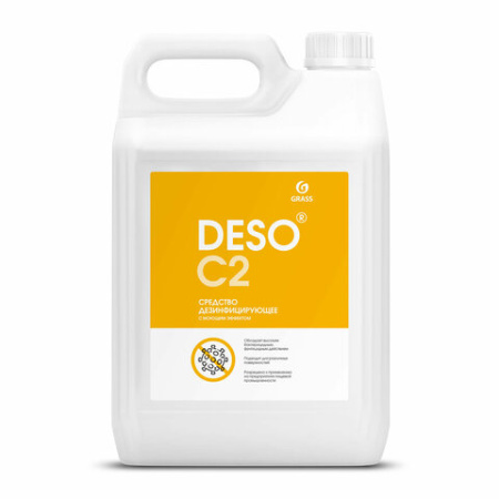 Средство моющее c дезинфицирующим эффектом 5 кг, GRASS DESO C2, ЧАС, концентрат, 550066