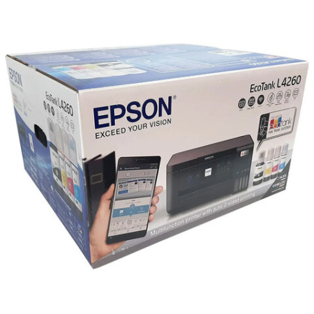 МФУ струйное EPSON L4260 "3 в 1", А4, 33 стр./мин, 5760x1440, ЖК-дисплей, Wi-Fi, СНПЧ, C11CJ63513
