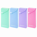 Пенал пластиковый BRAUBERG, 1 отделение, на кнопке, 20x7 см, 