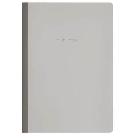Тетрадь А4 96 л. BRAUBERG, на сшивке с корешком, клетка, обложка картон, "Minimal Classic", 405281