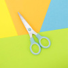 Ножницы BRAUBERG KIDS 130 мм, ручки мятные, закругленные лезвия с линейкой, 274062