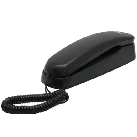 Телефон RITMIX RT-002 black, удержание звонка, тональный/импульсный режим, повтор, черный, 80002229