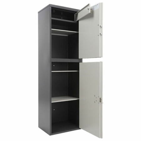 Шкаф металлический для документов AIKO "SL-150/2ТEL" ГРАФИТ, 1490х460х340 мм, 36 кг, S10799152902