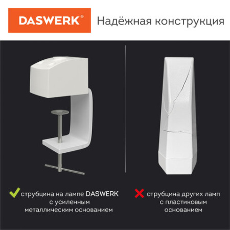 Настольная бестеневая лампа / светильник 117 светодиодов, 4 режима яркости, DASWERK (ДАСВЕРК), 237954