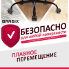 Колеса (ролики) BRABIX для кресла, прорезиненные, ХРОМ, d 60 мм, КОМПЛЕКТ 5 шт., шток d 11 мм, черные, короб, 533089