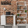 Стол письменный/компьютерный BRABIX "Scandi CD-016", 1100х500х750 мм, 4 ящика, белый, 641891, ЦБ013707-1
