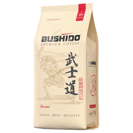 Кофе в зернах BUSHIDO "Sensei" 1 кг, арабика 100%, Нидерланды, BU10004014