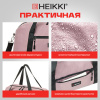 Сумка спортивная HEIKKI EFFECT (ХЕЙКИ), металлическая фурнитура, пыльная роза, 26x48x21 см, 272624