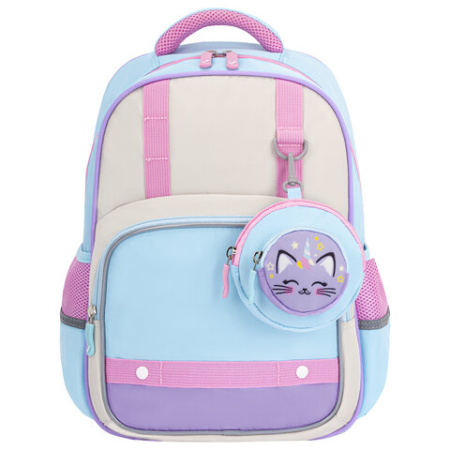 Рюкзак BRAUBERG KIDS MODE с кошельком в комплекте, 1 отделение, "Little sweetie", 39х28x15 см, 273125