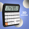 Калькулятор настольный BRAUBERG KW-1000-BK (152x132 мм), 3D-кнопки, 12 разрядов, черный, 272956