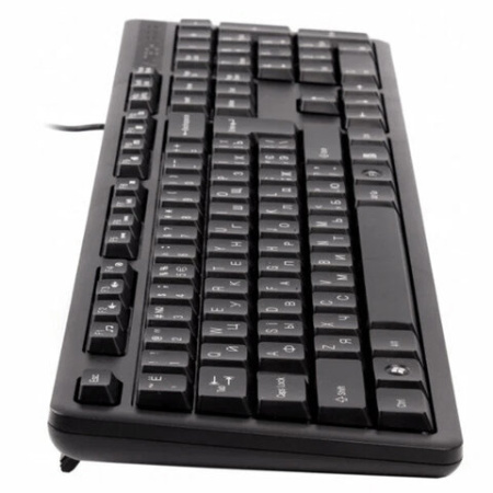 Клавиатура проводная A4TECH KK-3, USB, 104 кнопки, черная, 1530244