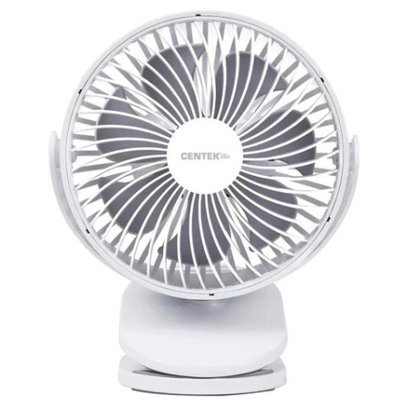 Вентилятор настольный CENTEK CT-5045, 4 режима, d=15 см, 5 Вт, белый