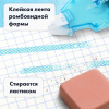 Клей-лента BRAUBERG STANDARD, 6 мм х 8 м, корпус матовый голубой, блистер, 273027