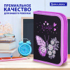 Пенал BRAUBERG с наполнением, 1 отделение, 1 откидная планка, 24 предмета, 21х14 см, "Цветочная бабочка", 271524