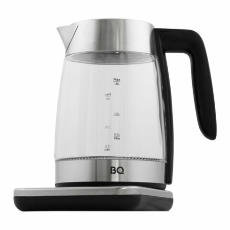Чайник BQ (БИ-КЬЮ) KT1736G, 1,8 л, 2200 Вт, закрытый нагревательный элемент, ТЕРМОРЕГУЛЯТОР, стекло, 86190523