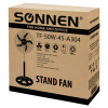 Вентилятор напольный, 3 режима, SONNEN TF-50W-45-А304, d=45 см, 50 Вт, черный, 454789