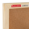 Доска пробковая для объявлений 90х120 см, деревянная рамка, BRAUBERG Wood, 238312