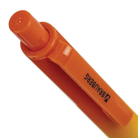 Ручка шариковая автоматическая BRAUBERG "Grade", корпус soft-touch, СИНЯЯ, пишущий узел 0,7 мм, линия письма 0,35 мм, 144205