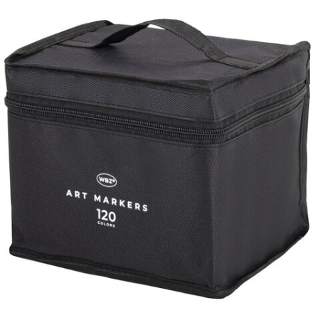 Маркеры для скетчинга двусторонние, НАБОР 120 шт., текстильный чехол, WBZ (ВБЗ), 152576