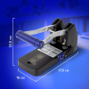 Дырокол металлический МОЩНЫЙ BRAUBERG "EXTRA Heavy duty", до 160 листов, черно-синий, 272722