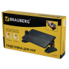 Подставка для ног BRAUBERG, офисная, 41,5х30 см, с фиксаторами, черная, 530364