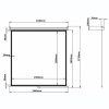 Экран проекционный настенный (150х150 см), матовый, 1:1, BRAUBERG "WALL", 236725