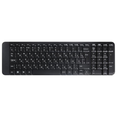 Набор беспроводной LOGITECH Wireless Desktop MK220, клавиатура, мышь 2 кнопки + 1 колесо-кнопка, черный, 920-003236