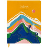 Дневник 1-11 класс 48 л., кожзам (гибкая), печать, фольга, BRAUBERG, "Mountains", 106223